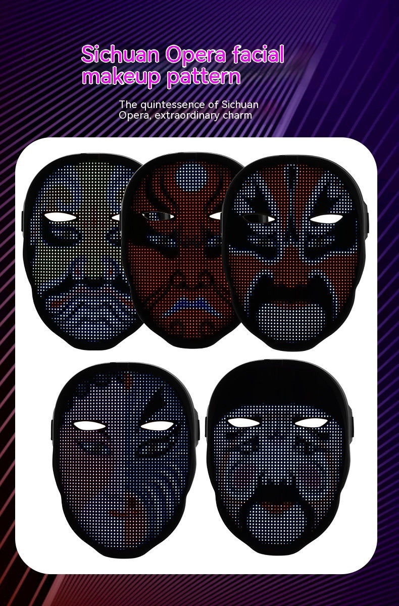 Halloween Face Masks Full Color LED