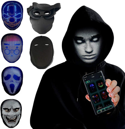 Halloween Face Masks Full Color LED