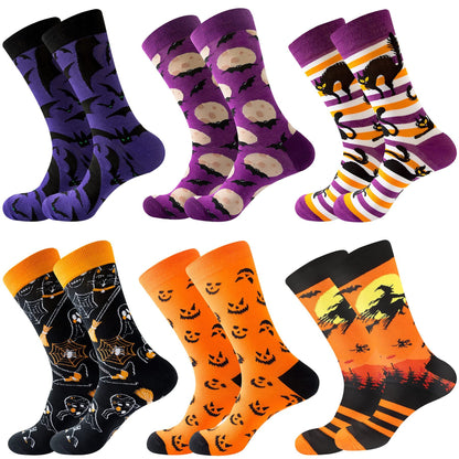 6 Pairs Halloween Socks For Men/Women