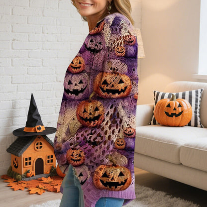 Pumpkin Halloween Print Blouse