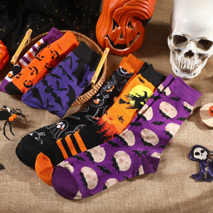 6 Pairs Halloween Socks For Men/Women